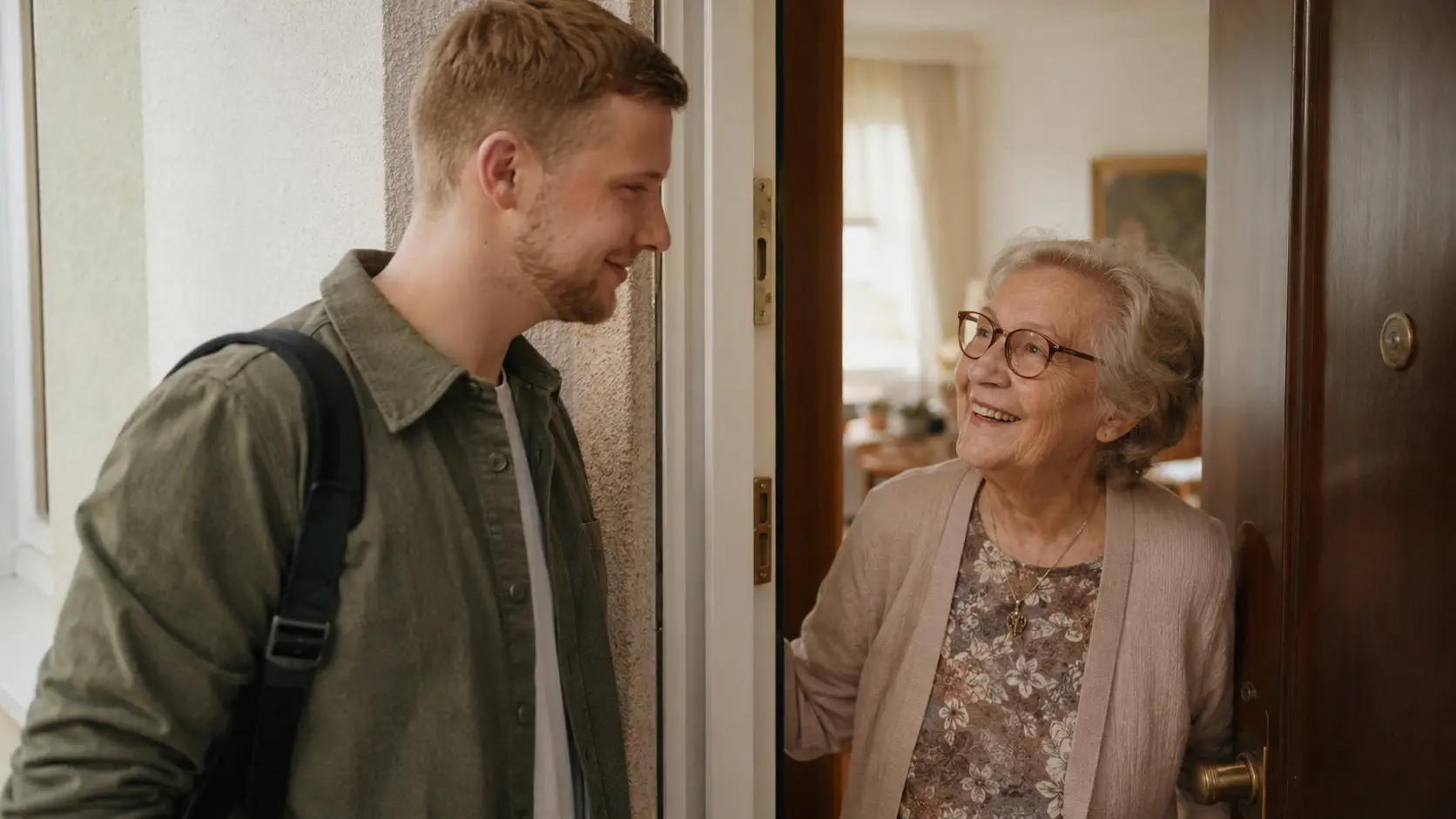 Persönlicher Hausbesuch bei Senioren zu Hause